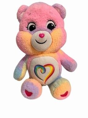 Care Bears Plush Rainbow Heart 14"  Stuffed Animal Toy Togetherness Bear